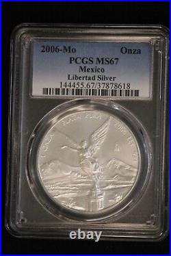 2006-Mo Mexico 1 oz Silver Libertad MS67 PCGS