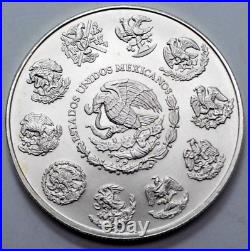 2007 1 Oz 999 Fine SILVER MEXICO Libertad Pura Plata UNC Coin Round Mexican Mint