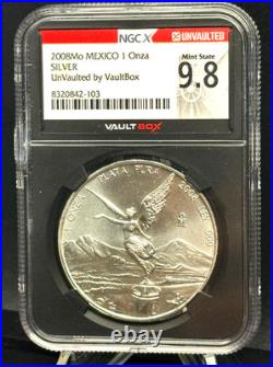 2008 Mexico 1 oz Silver Libertad? NGCX 9.8 VaultBox Certified Beauty
