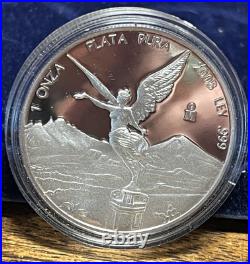 2008 Mexico Onza Libertad 0.999 Silver Proof coin KM# 639