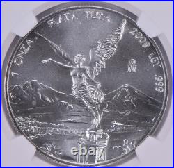 2009 Mo Mexico 1 Onza Silver Libertad MS69 NGC Mexico Label