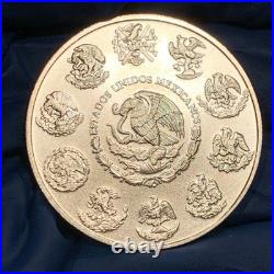 2009-Mo Mexico Libertad 1 Onza Plata Pura Ley. 999 Fine Silver 1oz Mexican Coin