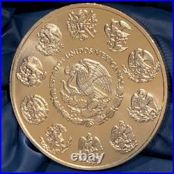 2009-Mo Mexico Libertad 1 Onza Plata Pura Ley. 999 Fine Silver 1oz Mexican Coin