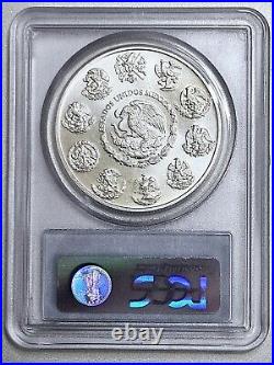 2009-Mo PCGS MS69 Onza Libertad Mexico 1 Oz Silver Buillion Coin