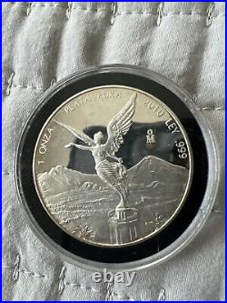 2010 Mexico Libertad 1 Oz Ounce Proof Silver In Capsule
