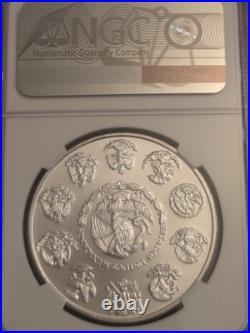 2010 Mexico Onza NGC MS69 1 Oz Silver. 999 Libertad #30