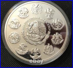 2010 Mo Silver Proof Mexico 5 Onza Libertad 5 Oz 999 Fine Silver Coin
