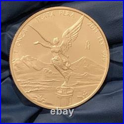2011 1 Oz. 999 Fine Silver Coin Una Oz Libertad Plata Pura. 999