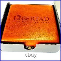 2011 LIBERTAD 1 KILO. 999 Fine Silver PROOF-LIKE Banco de Mexico Maplewood box