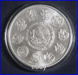 2011 Libertad 5 Oz. 999 Silver Coin Some Edge Toning Lot 200919-w