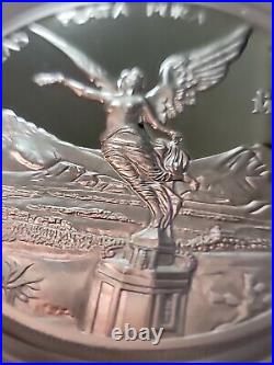 2011 Mexico 5 Onzas 5 oz Proof Silver Libertad in Capsule. Only 2,000 produced