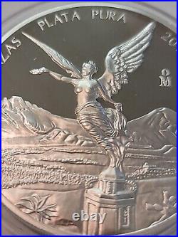 2011 Mexico 5 Onzas 5 oz Proof Silver Libertad in Capsule. Only 2,000 produced