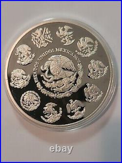 2011 Mexico 5 Onzas 5 oz Proof Silver Libertad in Capsule. Only 2,000 produced