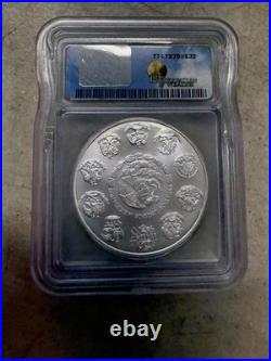 2011 Mexico. 999 Silver 1oz Libertad ICG MS70
