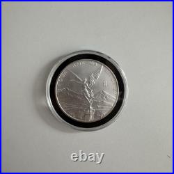 2011 Mexico Libertad 1 oz 0.999 Pure Silver BU Coin in Capsule Ounce Light Marks