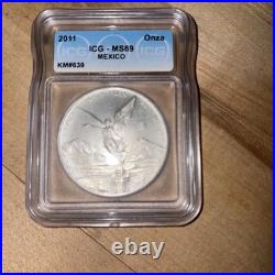 2011Mo Mexico 1 Onza Libertad 1oz Silver MS69