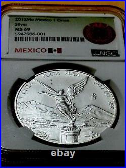 2012 Mexican Libertad NGC MS69