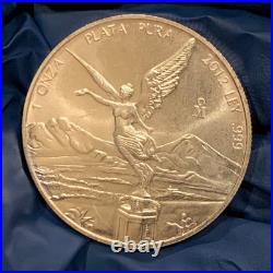 2012 Mexican Silver Libertad 1oz. 999 Plata Pura in a Capsule