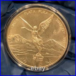 2012 Mexican Silver Libertad 1oz. 999 Plata Pura in a Capsule