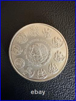 2012 Mexico Libertad 1oz. 999 Fine Silver Coin Semi-Key Date 746,400 Minted
