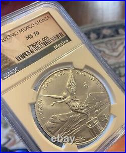 2013, 2014, 2015 Mexico Silver Libertad 1 Onza NGC MS70