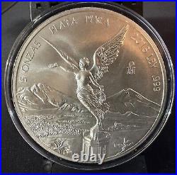 2013 5oz. 999 Fine Silver Mexico Libertad In Capsule Free Shipping