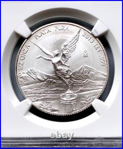 2013 MO Mexico $1/20 EARLY RELEASE NGC MS-69.999 Fine Silver Coin