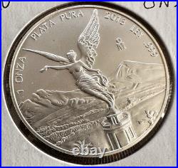2013 Mexican Libertad 1 Oz. 999 Fine Silver Collectible Coin