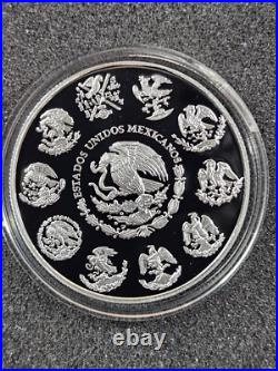 2014 Mexico Libertad 1 oz. 999 Silver Mexican Mint PROOF MINTAGE 4700 TONED