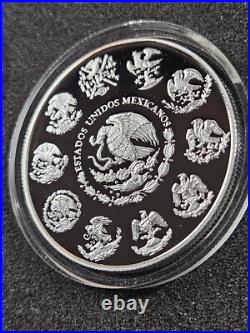 2014 Mexico Libertad 1 oz. 999 Silver Mexican Mint PROOF MINTAGE 4700 TONED