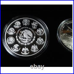 2014 Mexico Proof Silver Libertad 5 Coin Set with Box & COA #51563G