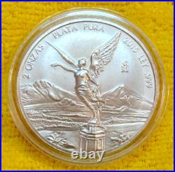 2015 2 oz Silver Libertad 2 Onzas Plata Pura Bullion Coin in Capsule Mexico Coin 2015 2 oz Silver Libertad 2 Onzas Plata Pura Bullion Coin in Capsule Mexico Coin
