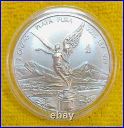 2015 2 oz Silver Libertad 2 Onzas Plata Pura Bullion Coin in Capsule Mexico Coin 2015 2 oz Silver Libertad 2 Onzas Plata Pura Bullion Coin in Capsule Mexico Coin
