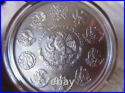 2015 LAVA EDITION Colorized Libertad Mexico 1oz Silver Coin with Ruthenium & Gold