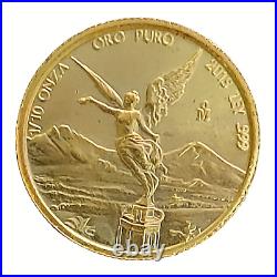 2015 Mexican 1/10 oz Gold Libertad Coin. 999 Fine Silver