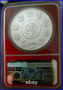 2015 Mexico 1 oz 0.999 Silver Libertad Coin BU MS67 NGC