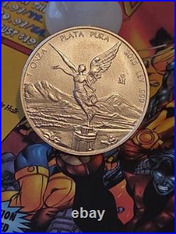 2015 Mexico 1 oz Silver Libertad 999 Fine Uncirculated Low Mint Mark ON