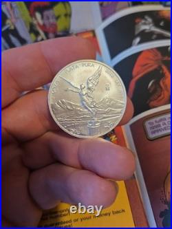 2015 Mexico 1 oz Silver Libertad 999 Fine Uncirculated Low Mint Mark ON
