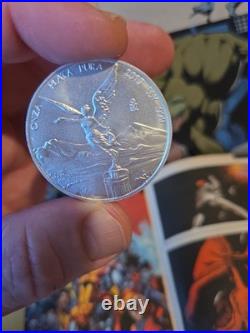 2015 Mexico 1 oz Silver Libertad 999 Fine Uncirculated Low Mint Mark ON