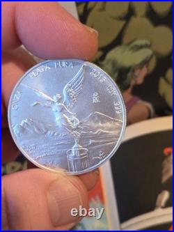 2015 Mexico 1 oz Silver Libertad 999 Fine Uncirculated Low Mint Mark ON