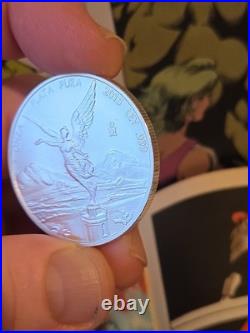 2015 Mexico 1 oz Silver Libertad 999 Fine Uncirculated Low Mint Mark ON