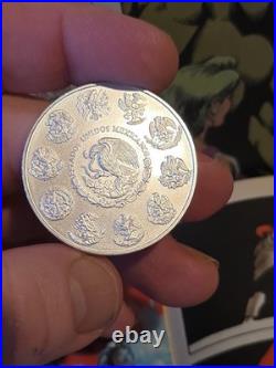 2015 Mexico 1 oz Silver Libertad 999 Fine Uncirculated Low Mint Mark ON