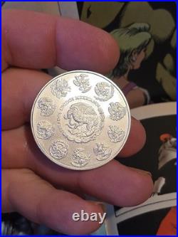 2015 Mexico 1 oz Silver Libertad 999 Fine Uncirculated Low Mint Mark ON