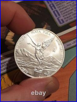 2015 Mexico 1 oz Silver Libertad 999 Fine Uncirculated Low Mint Mark ON