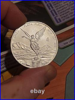 2015 Mexico 1 oz Silver Libertad 999 Fine Uncirculated Low Mint Mark ON