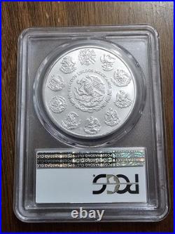 2015 Mexico Libertad 1 Oz. 999 Fine Silver PCGS MS70 Mexican Flag Label