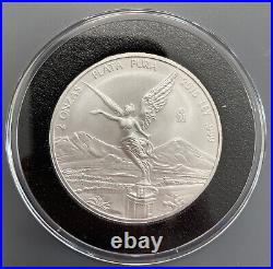 2015 Mexico Libertad 2 Onzas Plata Pura 2 oz Ley Silver BU Coin from Mint Tube