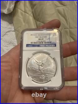 2015-Mo Mexico Libertad 1 oz Silver NGC MS69 Coin, Send Offer