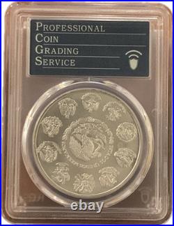2015-Mo Mexico Onza 1 Oz Silver Libertad PCGS MS69 Gold Shield