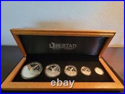 2015 Proof Mexican Silver Libertad 5-Coin Set